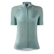 CYCLING JERSEY GIST WOMEN'S/WOMEN'S SLEEVES SHORT KIN ZIP TOTAL GREEN SAUGE L -5372