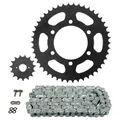 KIT CHAINE ADAPTABLE DUCATI 620 MONSTER 2002>2004 520 15x46 (DIAM COURONNE 100/124/11) (DEMULTIPLICATION ORIGINE) -AFAM