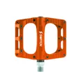 PEDAL MTB PLATEFORME DOWNHILL/BMX SWITCH FREERIDE ALUMINIUM CNC ORANGE THREAD 9/16 WITH PICOTS (PAIR) 100X90MM
