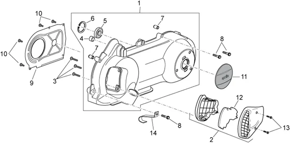 Couvercle variateur