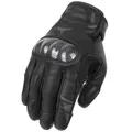 GANTS ALL SEASON ADX DAYTONA CUIR NOIR AVEC COQUE CARBONE + SLIDER DE PAUME RIGIDE T10 (L) (HOMOLOGUE EN 13594:2015)