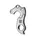 PATTE DE DERAILLEUR ALU MARWI STEVENS/KUOTA GH-180 (VENDU A L'UNITE SUR CARTE)
