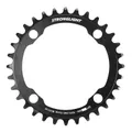 PLATEAU VAE/E-BIKE 4BRA D.104 POUR BOSCH / BROSE / YAMAHA / BAFANG / SHIMANO /SRAM STRONGLIGHT 32DTS MONO NOIR ALU 7075 NARROW WIDE 12/11/10V.