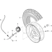 Roue arrière
