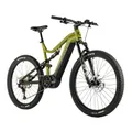 ELECTRIC BICYCLE/E-BIKE MTB 29 LEADER FOX ARGUS ALL SUSPENSION MEN'S GREEN MATTE 12-SPEED MID-DRIVE MOTOR PANASONIC GX ULTIMATE 36-SPEED 90NM BATTERY 20AH (FRAME 21,5'' - H55CM - XL - FOR ADULT OF 185 cm TO PLUS)