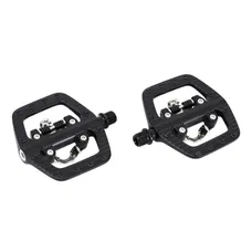 PEDAL MTB AUTOMATIQUE POLYVALENTE NEWTON R63 WITH 1 FACE SHIMANO/SPD TO BEARING BLACK ALUMINIUM D9/16 WITH CALES (PAIR) TYPE SHIMANO PD-EH500