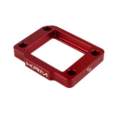 SPACER OF REED VALVE/INTAKE 50CC GEARED MOTORCYCLE KRM PRO RIDE V2 FOR MINARELLI 50 AM6 THICKNESS 10 mm ALUMINIUM CNC RED