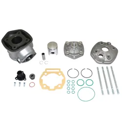 TOP END 50CC GEARED MOTORCYCLE TOP PERF CAST IRON FOR DERBI 50 SENDA 2006>, GPR 2006>/GILERA 50 SMT 2006>, RCR 2006> (ENGINE PIAGGIO EURO 3, EURO 4)