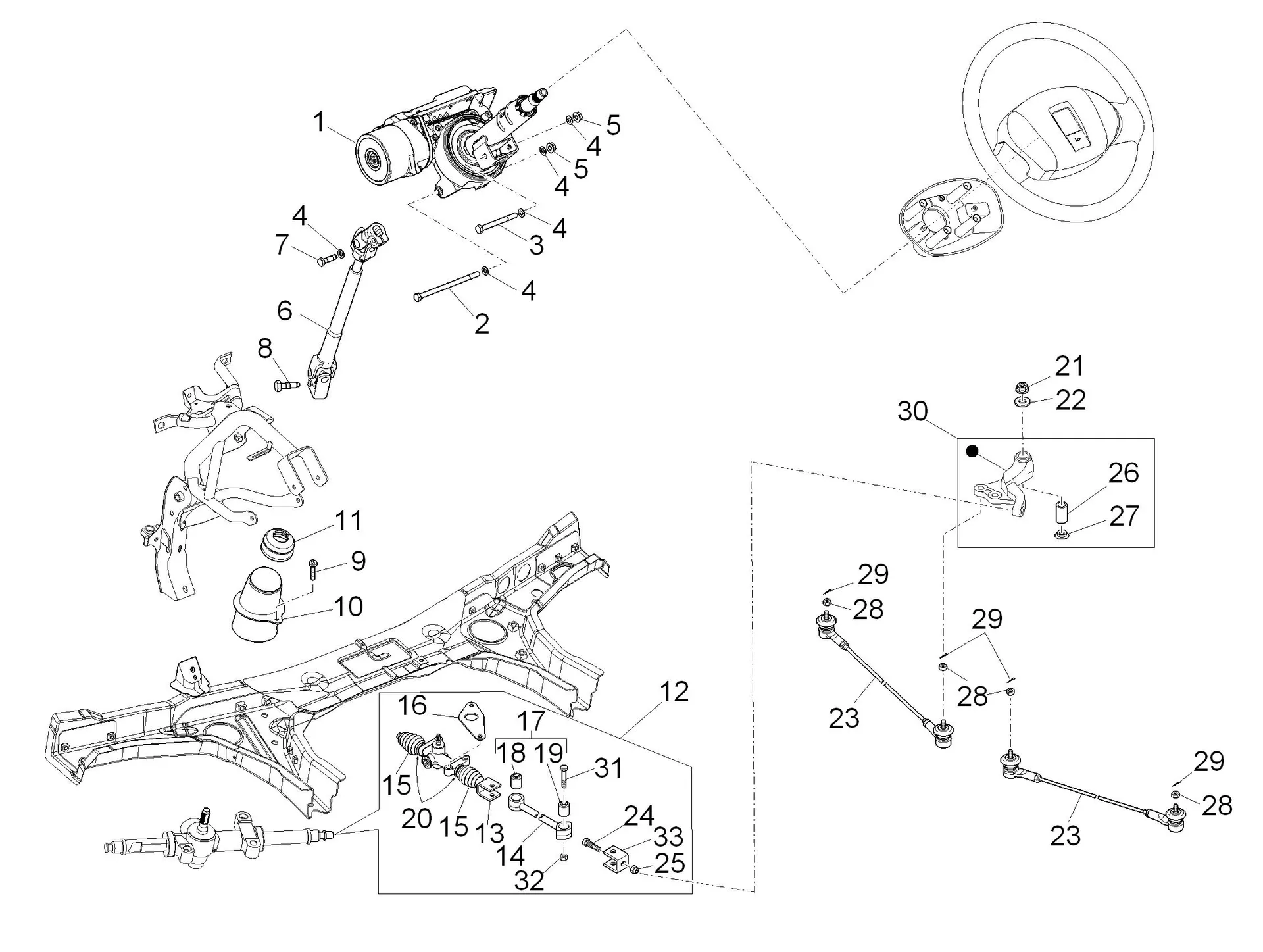 Articulation de direction 