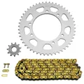 KIT CHAINE ADAPTABLE MBK 50 X-LIMIT ENDURO 2003>2006 / YAMAHA 50 DT R 2003>2006 420 11x50 (DIAM COURONNE 105/125/8.5) (DEMULTIPLICATION ORIGINE) -AFAM