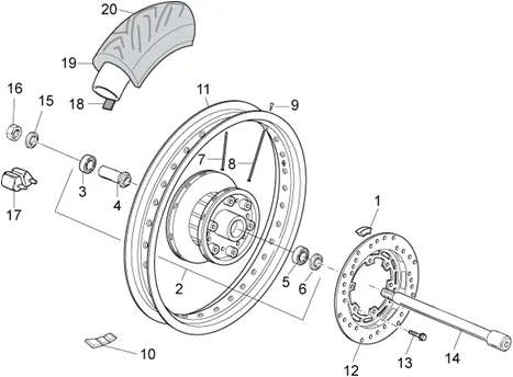 Roue arrière I