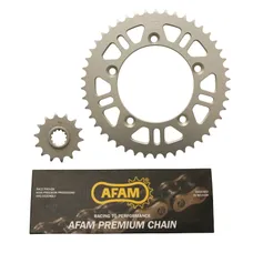 KIT CHAINE ADAPTABLE KTM 65 SX 2011>2020 420 14x46 (DEMULTIPLICATION ORIGINE) -AFAM