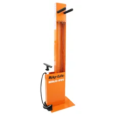 STATION BIKE LIFT BIKE PIT SOS REPAIR TO FIXER AU SOL IN OUTER DEVANT MAGASIN OR LOCAL PUBLIC