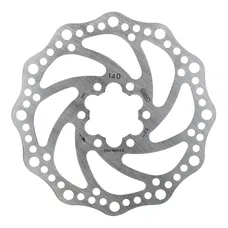 BRAKE DISC ROAD/MTB 6 HOLES ELVEDES 140 mm SILVER (86 g) -THICKNESS 1.8 mm- INCLUDED SCREW