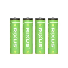 PILE RECHARGEABLE LR06 1.5V RIXUS LITHIUM-ION AA 3000 mWh (VENDU PAR 4) INCLUS CABLE USB-C - RXAA05