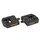 PEDAL CITY ERGOTEC PLIANTE ALUMINIUM/RESIN BLACK 9/16 (PAIR CARDED) 100X102MM