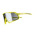 CYCLING GLASSES ADULT GIST MASK MONTURE YELLOW FLUORESCENT VERRE BLACK POLYCARBONATE (PROTECTOR 100% CONTRE UVA, UVB, UV)