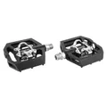 PEDAL MTB NEWTON ALUMINIUM BLACK ANODISE 9/16" TO BEARING (COMPATIBLE CALE SHIMANO) (PAIR) 105X95X23 MM