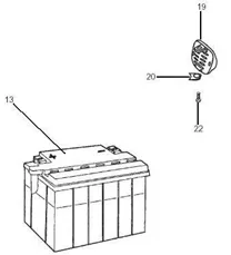 Relais - Batterie - Avertisseur sonore