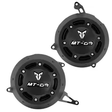 PROTECTION/COUVRE CARTER MOTO POUR YAMAHA 700 MT-07 2014>2020 ALU CNC ANODISE NOIR (PAIRE) -AVOC