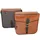 BICYCLE PANNIER SPORFABRIC S14 STYLE VINTAGE - MOUNTING KIT COURROIE - EFFET CUIR BROWN (LG30XL11XH30) (PAIR)