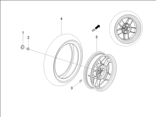 Roue arrière