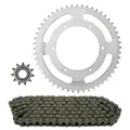 KIT CHAINE ADAPTABLE PEUGEOT 50 XP STREET SM 2004>2005 420 52x11 (DEMULTIPLICATION D'ORIGINE) -TOP PERFORMANCES