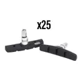 BRAKE SHOE HOLDER MTB V-BRAKE TO SCREW SYMETRIQUE ELVEDES 70 mm BLACK (BOX OF 25 PAIRS)