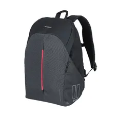 BAG REAR SAC TO DOS BICYCLE SIDE BASIL B-SAFE NORDLICHT GREY GRAPHITE 13L WATERPROOF MOUNTING KIT HOOK ON CARRIER WITH LIGHT INTEGRATED LED FIXE/FLASHING