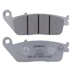 PLAQUETTE DE FREIN NISSIN POUR KAWASAKI Z750 2007>2012, Z800 2013>2016 AV/TRIUMPH 675 STREET TRIPLE 2008>2017AV/HONDA 125 FORZA 2015> AV, 600 CB F HORNET 1998>2013 AV (A0020) (SEMI METAL) -ECE R90