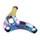 BUTEE BIELLETTE EMBRAYAGE 50 A BOITE VOCA RACING POUR MINARELLI 50 AM6/BETA 50 RR/RIEJU 50 MRT/SHERCO 50 SM-R, SE-R ALU CNC NEO-CHROME