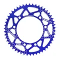 ADAPTABLE REAR SPROCKET 50CC GEARED MOTORCYCLE VOCA BESTIA APRILIA 50 RX 2006>2017/DERBI 50 SENDA X RACE 2004>2011/RIEJU 50 MRT 2009>, 50 RS3 2011>2016 420 50 DTS ALUMINIUM CNC BLUE (DIAMETER 105/125/8.5)