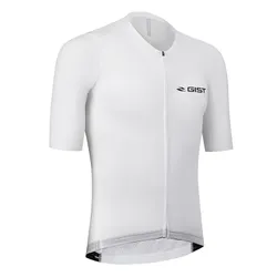 CYCLING JERSEY GIST SUMMER PODIUM SLEEVES SHORT ZIP TOTAL WHITE XL -5359