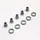 CHAINRING BOLT SET STRONGLIGHT ROAD 3EME CHAINRING STAINLESS STEEL (SET OF 5) - CHAINRING BOLT AND NUT