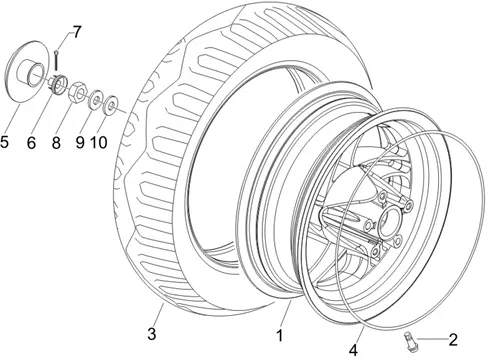 Roue arrière