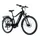 ELECTRIC BICYCLE/E-BIKE TREKKING BIKE 29 LEADER FOX DENVER MEN'S BLACK GLOSS 9-SPEED MID-DRIVE MOTOR BAFANG M300 36-SPEED 80NM BATTERY 20AH (20,5'' - H53CM - SIZE XL - FOR ADULT OF 183 cm TO 190 cm)