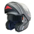 CASQUE MODULABLE MT HELMETS ATOM SV DOUBLE ECRANS UNI TITANE MAT XS