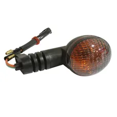 ADAPTABLE 50CC GEARED MOTORCYCLE INDICATOR RIEJU 50 RS2 2002>, RS3 2010>, MRT 2010> TRANSPARENT/BLACK FRONT RIGHT OR REAR LEFT (CE APPROVED) -P2R SELECTION