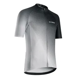 CYCLING JERSEY GIST SUMMER FLOW SLEEVES SHORT ZIP TOTAL WHITE XXXL -5349