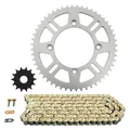 KIT CHAINE ADAPTABLE YAMAHA 85 YZ GRANDE ROUE 2002>2018 428 14x52 (DIAM COURONNE ALU 100/120/8.50) (DEMULTIPLICATION ORIGINE) -AFAM
