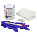 REPARATION CARROSSERIE/CARENAGE VOCA STYLE KIT COMPLET COMPRENNANT FIBRE DE VERRE, RESINE, ACTIVATEUR, BROSSE ET GANT