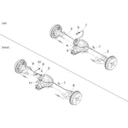 Rear brakes pipes
