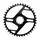 PLATEAU ROUTE / GRAVEL 4BRA POUR SRAM ORIGINE 40DTS INTERIEUR APEX XPLR DM ACIER NOIR 12V.