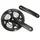 MTB CRANKSET SUNRACE 7/8-SPEED M3 ALUMINIUM BLACK 170 mm 48-38-28 WITH PARE CHAIN FUME - HOUSING 122 mm