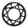 ADAPTABLE 50CC GEARED MOTORCYCLE REAR SPROCKET DERBI 50 SENDA DRD, DRD PRO 420 53 DTS ALUMINIUM CNC BLACK (102/124.5/8.5) -STAGE 6