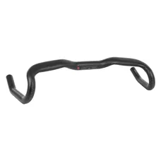 ROAD HANDLEBAR ERGOTEC GRAVEL EXPLORER 2.0 ALUMINIUM BLACK DIAMETER 31.8 mm L 440/532 mm (APPROVED LEVEL 6) - FLAT IN PARTIE SUPERIEURE