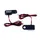 CLIGNOTANT MOTO AVOC MATSUYAMA 3 LEDS BASE ABS TRANSPARENT/NOIR ( L 45mm / H 10mm / L 15mm) (HOMOLOGUE CE) (PAIRE)