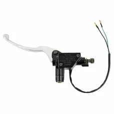 ADAPTABLE SCOOTER BRAKE MASTER CYLINDER SYM 50-125 SYMPHONY S 2010>2014, 50 FIDDLE 3, JET14/PEUGEOT 50-125 TWEET 2010>2019 BLACK/SILVER LEFT -P2R