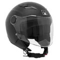 CHILDREN'S HELMET OPEN-FACE MPH PLAY SINGLE VISOR SOLID COLOUR MATTE BLACK YM (49 A 50 cm) (ECE 22.06)
