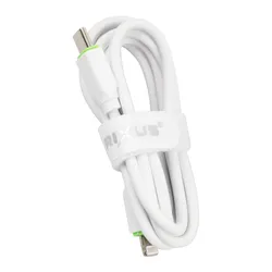 CABLE DE CHARGEMENT USB-C RIXUS BLANC 5V 20W POUR APPLE LIGHTNING L1 m (VENDU A L'UNITE) -RX2022S
